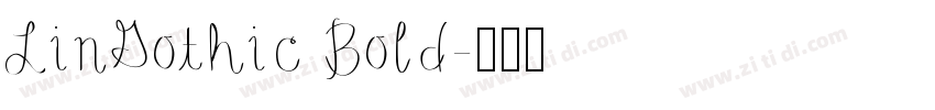 LinGothic Bold字体转换